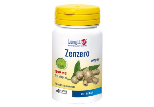 Longlife Zenzero integratore anti nausea 60 capsule