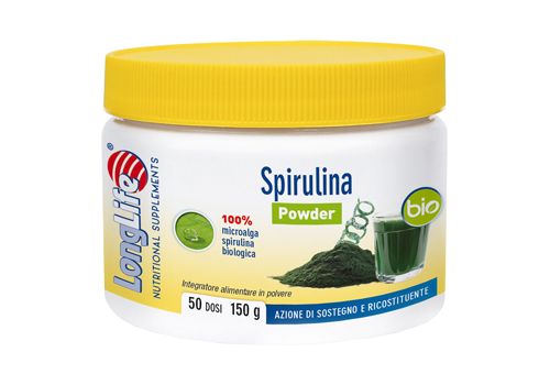 Longlife Spirulina Bio integratore tonico e ricostituente polvere orale 150 grammi