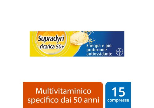SUPRADYN RICARICA 50+ ADULTI 15 CPR EFFERVESCENTI | offerta speciale