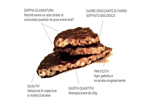 Farretta latte snack dolce con maltitolo e latte 30 grammi