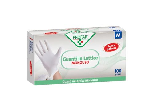 Profar guanto in lattice senza polvere taglia m 100 pezzi
