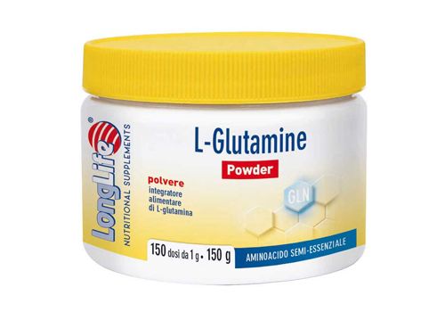 L-glutamine powder integratore a base di aminoacidi per il benessere muscolare polvere orale 150 grammi