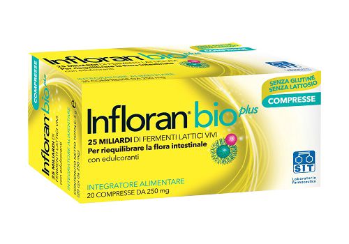 Infloran Bio Plus integratore  di fermenti lattici con vitamine 20 compresse
