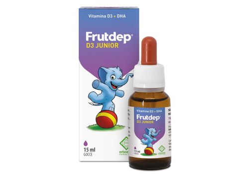 Frutdep D3 Junior integratore per ossa e sistema immunitario gocce 15ml