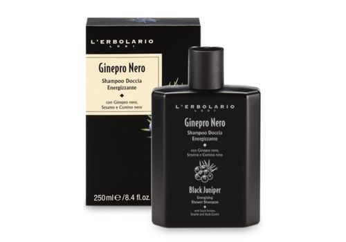 L'Erbolario ginepro nero shampoo doccia energizzante per uomo 250ml