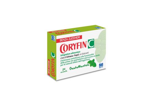 CORYFIN C SENZA ZUCCHERI MENTOLO 24 CARAMELLE