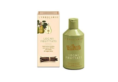 L'Erbolario legni fruttati bagnoschiuma avvolgente e fruttato 250ml