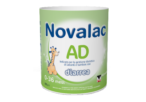Novalac AD indicato per la gestione dietetica di lattanti e bambini 0-36 mesi con diarrea 600 grammi