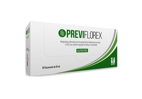 Previflorex integratore di fermenti lattici 10 flaconcini x 10ml