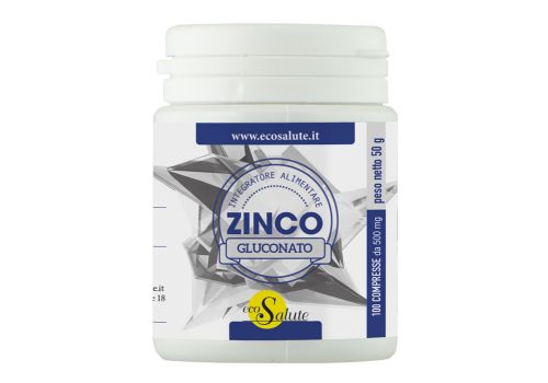 Zinco gluconato integratore per il benessere della pelle 100 compresse