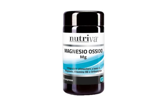 Nutriva Magnesio Ossido integratore  per la funzione muscolare e il sistema nervoso  50 compresse