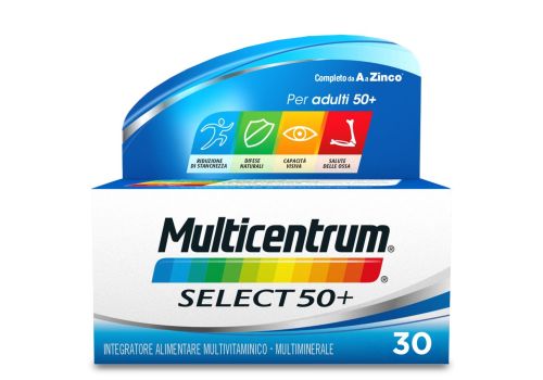 Multicentrum Select 50+ Integratore Alimentare Multivitaminico Multiminerale Vitamina B Calcio 30Cpr