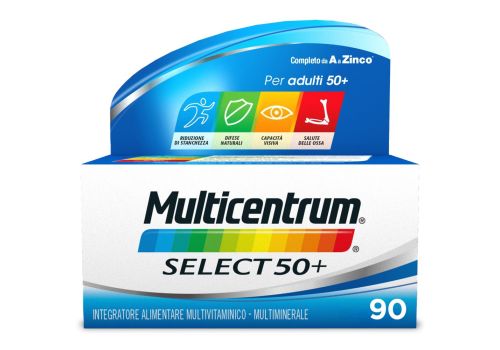 Multicentrum Select 50+ Integratore Alimentare Multivitaminico Multiminerale Vitamina B Calcio 90Cpr