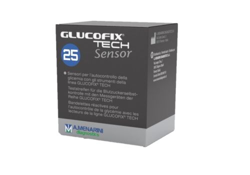 Glucofix tech sensor teststrips 25 strisce