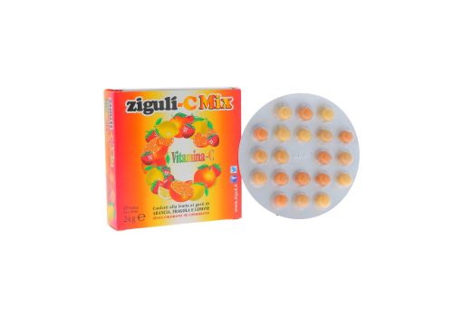Zigulì C Mix integratore di vitamina C gusti arancia fragola e limone 40 palline