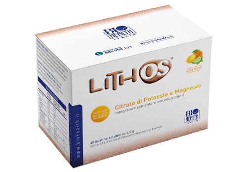 Lithos  integratore di minerali per il benessere muscolare gusto agrumi 60 bustine