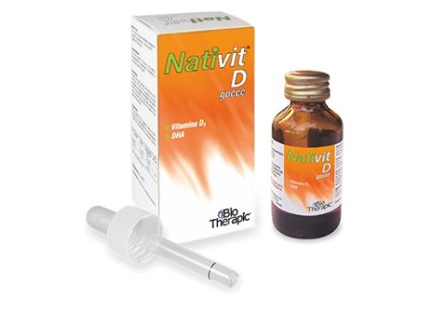 Nativit D integratore per ossa e sistema immunitario gocce orali 15ml