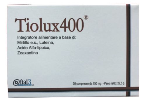 Tiolux 400 integratore per la funzione visiva 30 compresse