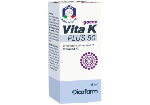 Vita K Plus 50 integratore per la coagulazion del sangue gocce orali 6ml