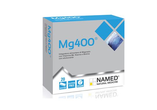 Mg 400 integratore per la funzione muscolare e il sistema nervoso  20 bustine