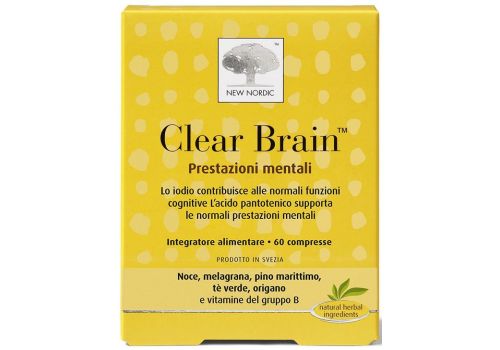 Clear Brain integratore per le funzioni cognitive e la memoria 60 compresse