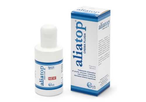 Aliatop crema fluida per trattamento sintomatico di prurito bruciore irritazione rash cutaneo 100ml