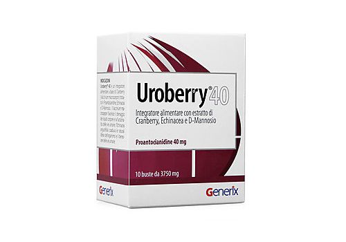 Uroberry 40 integratore per la normale funzione del tratto urinario 10 bustine