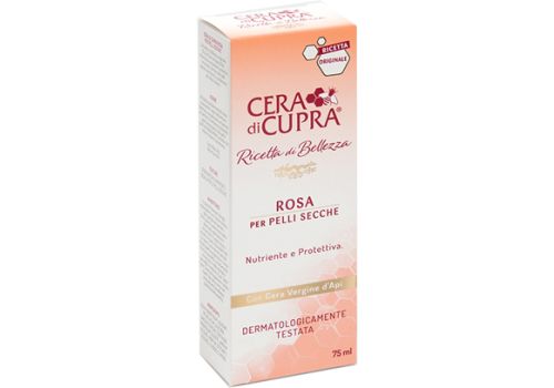 Cera di Cupra Crema Rosa viso per pelli secche nutriente e protettiva 75ml