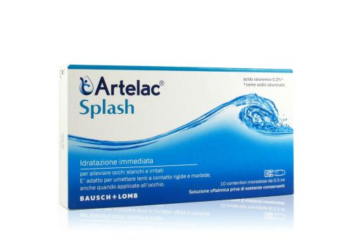 Artelac Splash idratazione immediata gocce oculari 10 contenitori monodose 0,5ml
