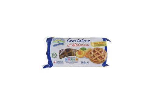 Happy Farm crostatine all'albicocca senza glutine 180 grammi