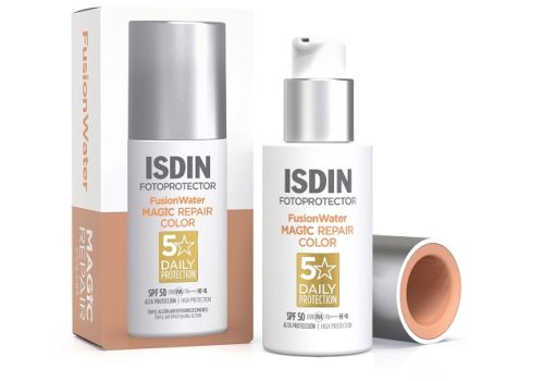 Isdin Fotoprotector spf 50 Fusion Water Magic Repair Color protezione viso 50ml