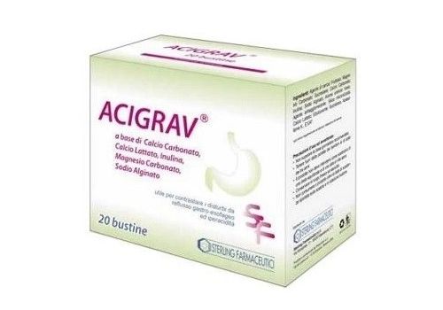 Acigrav integratore per l'apparato digerente 20 bustine