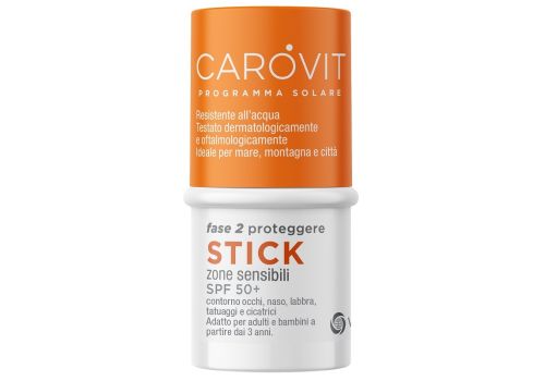 Carovit stick zone sensibili spf50+ 4ml