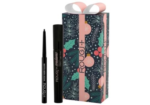 Rougj+ Volume e Definizione cofanetto di natale 01 con matita occhi nera + mascara evadamo 8ml