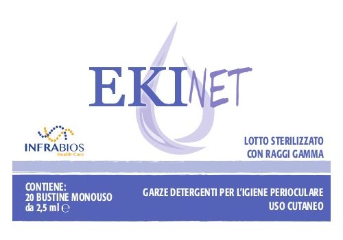 Ekinet garze oculari detergenti 20 pezzi