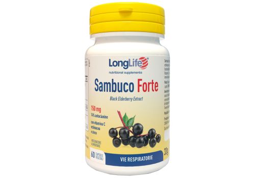 Longlife Sambuco Forte integratore per le vie respiratorie 60 capsule