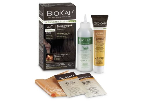 BIOKAP NUTRICOLOR DELICATO RAPID 4,00 CASTANO NATURALE 135ML