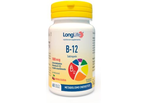 B-12 integratore per il metabolismo energetico 60 tavolette orosolubili