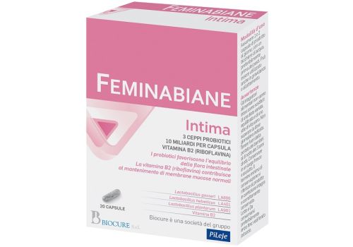 Feminabiane Intima integratore per  flora vaginale 20 capsule