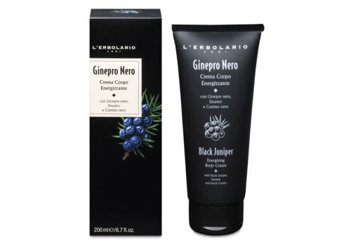 L'Erbolario ginepro nero crema per il corpo energizzante nutriente 200ml
