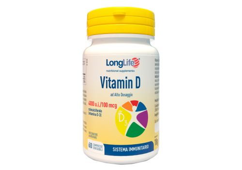 Vitamin D 4000 u.i. integratore per la salute delle ossa e del sistema immunitario 60 compresse orosolubili
