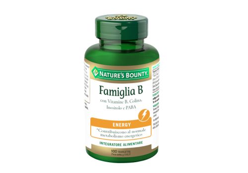 Famiglia B Energy integratore per il normale metabolismo energetico 100 tavolette