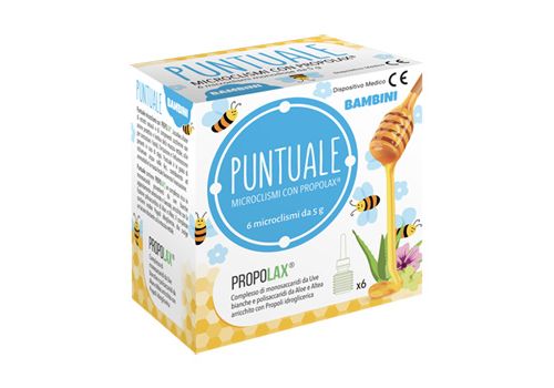 Puntuale microclismi con propolax per bambini 6 pezzi
