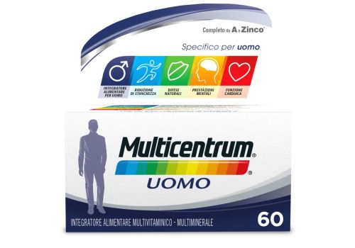 Multicentrum Uomo integratore multivitaminico e multiminerale 60 compresse