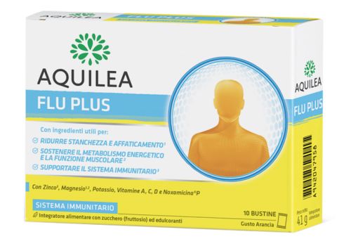Aquilea Flu Plus integratore per il benessere del sistema immunitario 10 bustine
