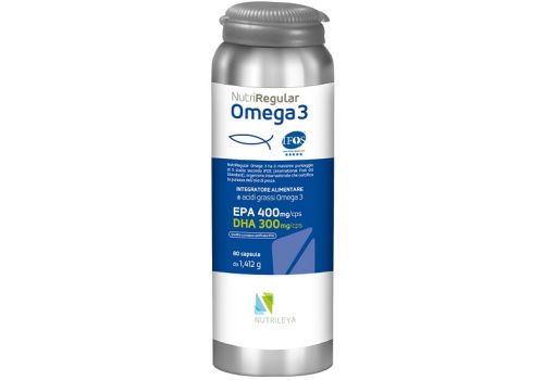 Nutriregular Omega 3 integratore  per la funzione cardiaca e cerebrale 80 capsule