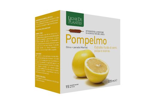Pompelmo estratto bio integratore antiossidante e per la circolazione 15 ampolle x 15ml