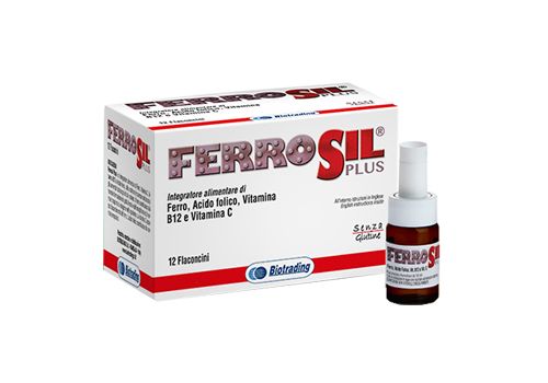Ferrosil Plus integratore a base di Ferro 12 flaconcini 10ml