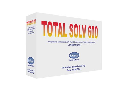 Total Solv 600 integratore per il sistema respiratorio 10 bustine