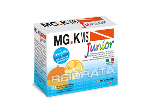 Mgk vis junior integratore di vitamine e minerali 10 bustine gusto arancia